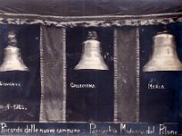 1922 - Le Campane  Le nuove campane  della Madonna del Pilone