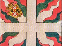 Savoia  Bandiera di battaglione del reggimento Savoia, in uso dai primi anni del '700 fino al 1774.