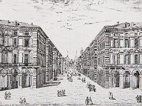 1770  piazza Vittorio e l'imbocco di via Po