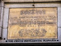 Iscrizione : -N-, Chiese, S.Francesco da Paola, Torino, targhe