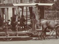 1899     tram a cavalli "giardiniera" in servizio da  piazza Vittorio, a piazza Statuto